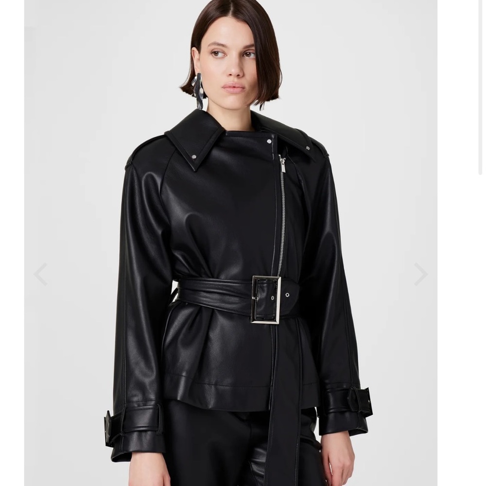BRANDO BELTED BIKER JACKET - Picture 2 of 15